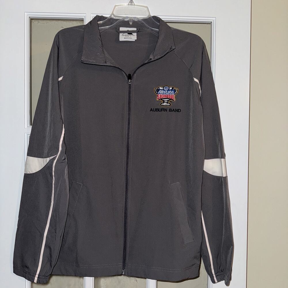 Auburn Tigers Jacket Mens Small Gray Allstate Sugar bowl Marching Band NCAA